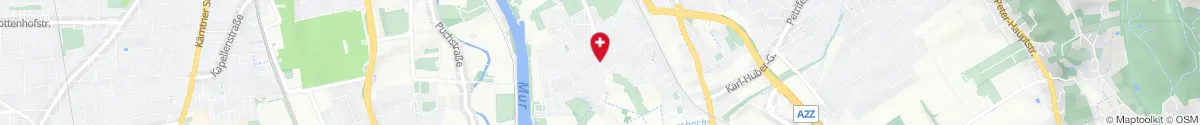 Kartendarstellung des Standorts für Apotheke Am Grünanger in 8041 Graz
